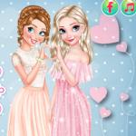 Anna And Elsa Glittery Bridesmaids 